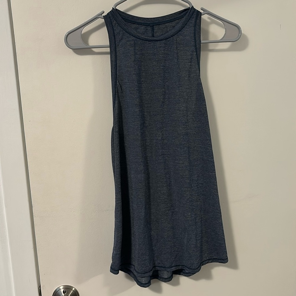 Blue lululemon tank top